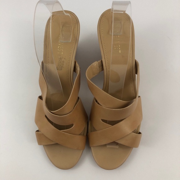 Nine West Wedge Sandals Womens 8.5 Jaclyn Tan - Picture 5 of 11